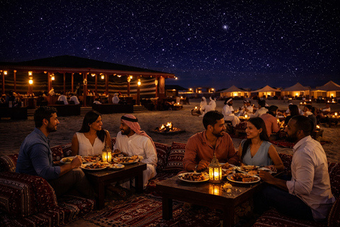 Doha Desert Safari: Sunset Dune Bashing Camp Access & Dinner
