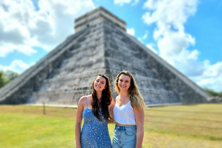 From Cancun: Chichen Itza, Cenote & Valladolid Day Trip Standard Tour from Meeting Points in Cancun (No Meal)
