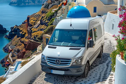 Santorin : Prise en charge économique du port à Oia
