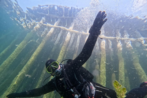 Lago Ohrid: prueba el buceo en la Bahía de los Huesos.Lago Ohrid: prueba el buceo en la Bahía de los Huesos
