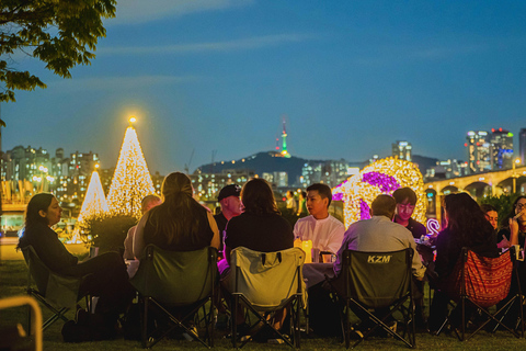 Seul: piknik nad rzeką Han i przejażdżka rowerem elektrycznym do fontanny Rainbow FountainSeul: Piknik nad rzeką Han i przejażdżka rowerem elektrycznym do Fontanny Tęczy