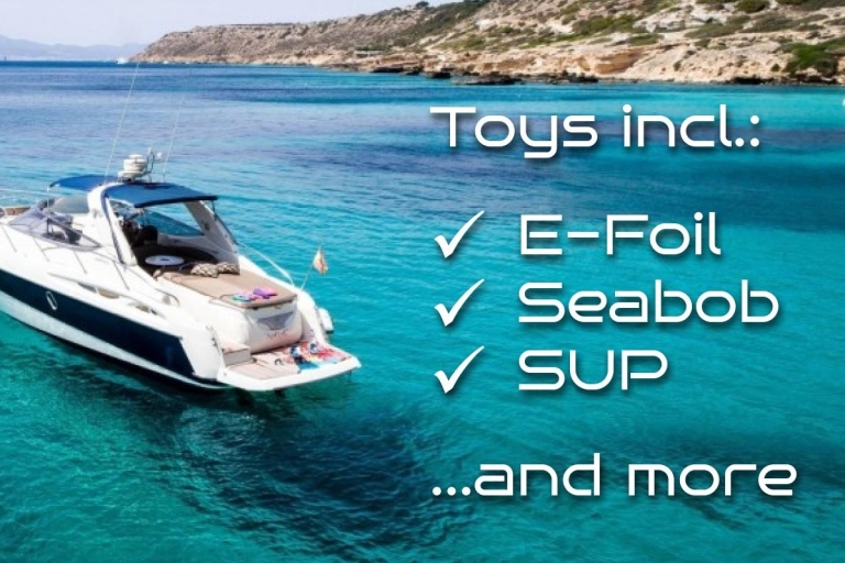 Palma: Watertoy Yacht Trip with E-Foil Sufboards and Seabobs Palma: Watertoy Yacht Trip with E-Foil Sufboards and Seabob