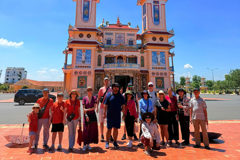 HCMC: Cu Chi Tunnels, Black Virgin Mountain & Cao Dai Temple Cu Chi Tunnels: Half Day Tour by Premium Van max 11