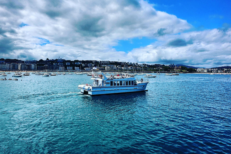 San Sebastián: Excursión Panorámica en Catamarán por la Bahía y la Costa