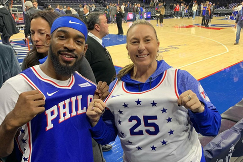 Philadelphia: Philadelphia 76ers Basketball Game Ticket Upper Sideline