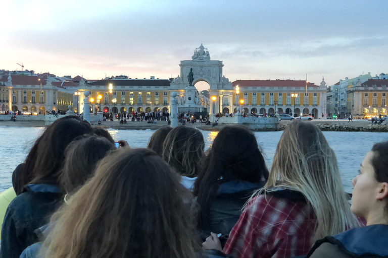 Lisbon Speedboat Sunset with Monuments Sightseeing