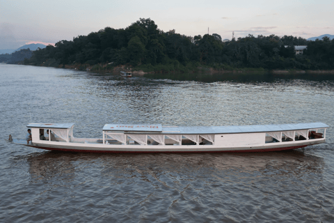 Luang Prabang Private Roundtrip:Pak Ou Caves,Lunch on Board Private Boat Tour + Pak Ou Cave (Hotel Pickup Included)