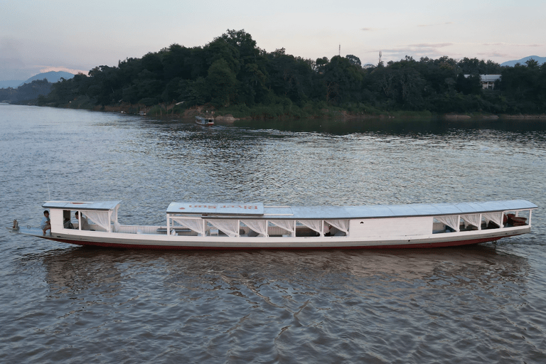 Luang Prabang Private Roundtrip:Pak Ou Caves,Lunch on Board Private Boat Tour + Pak Ou Cave (Hotel Pickup Included)