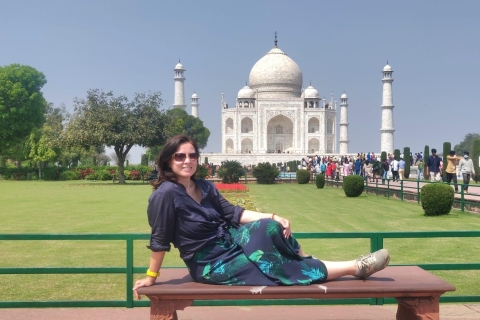 Taj Mahal privétour van Delhi - alles inclusiefAlleen Auto + Chauffeur + Gids