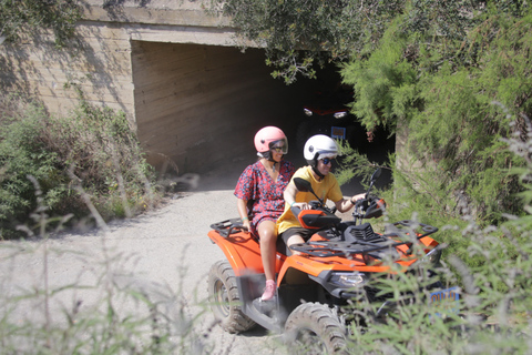 From Rethymno Panormo Bali: Quad Safari 57km Tour, 4 Hours A quad ATV for 2