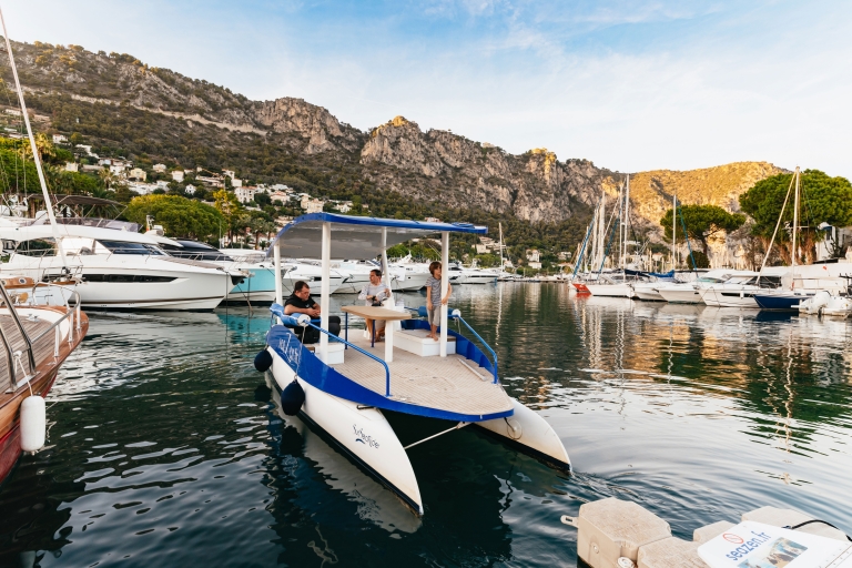 Niza: Tour privado por la noche en un barco con energía solarTour de 75 minutos