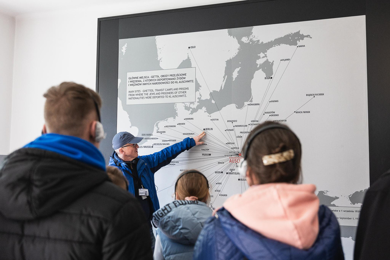 De Cracóvia: Visita guiada a Auschwitz-Birkenau com transporte