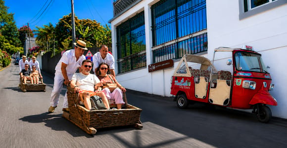 Madeira: Monte Toboggan & Old Town Guided Tuk-Tuk Tour by MadTuk