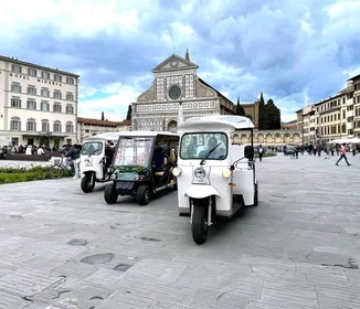Florenz: Eco Golf Car & eTUK TUK Stadtführung