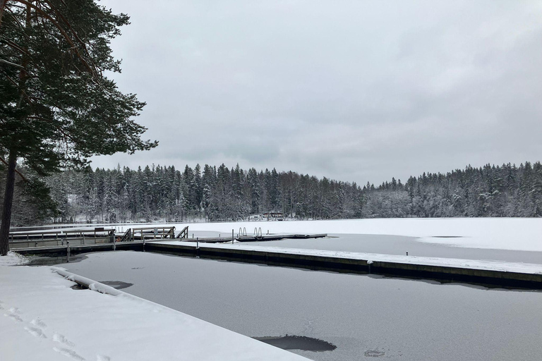 Traditional smoke sauna experience and national park visit
