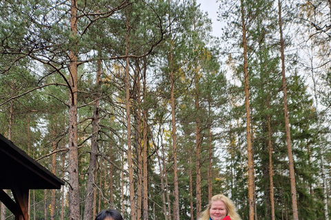 Uppvaknande av fem sinnen i den finska naturen (+traditionell bastu)