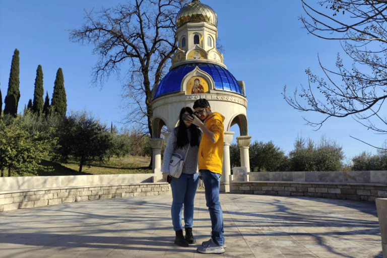 Viaggio in auto a Podgorica, città di Doclea, degustazione di vini, cascate del Niagara