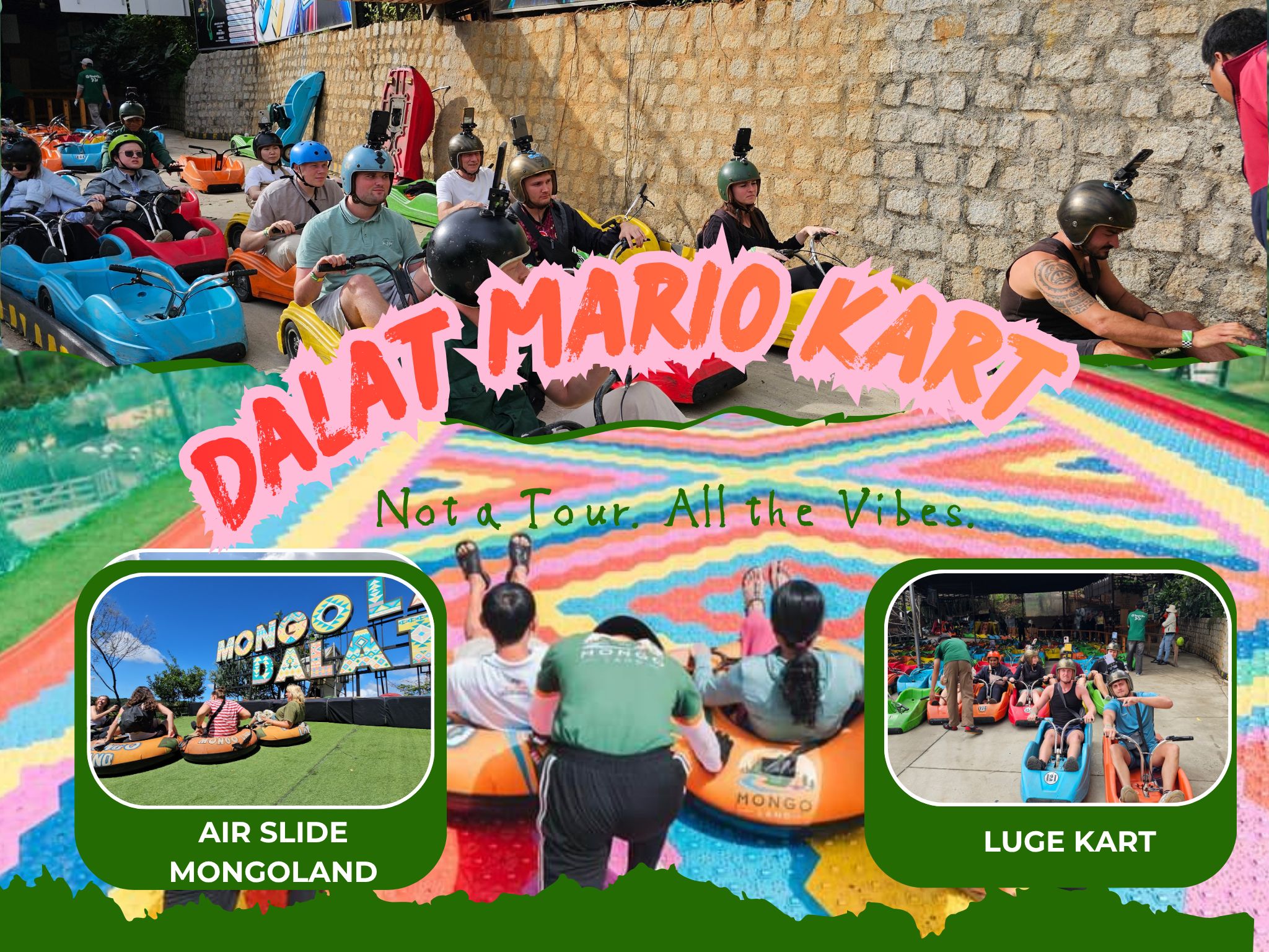 Đà Lạt: Mario Kart – Mongo Land: Halbtagestour am Morgen / Nachmittag