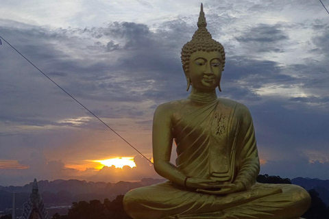 Krabi: Zachód słońca w świątyni Tiger CaveKrabi: Wycieczka do Świątyni Tygrysiej Jaskini o zachodzie słońca