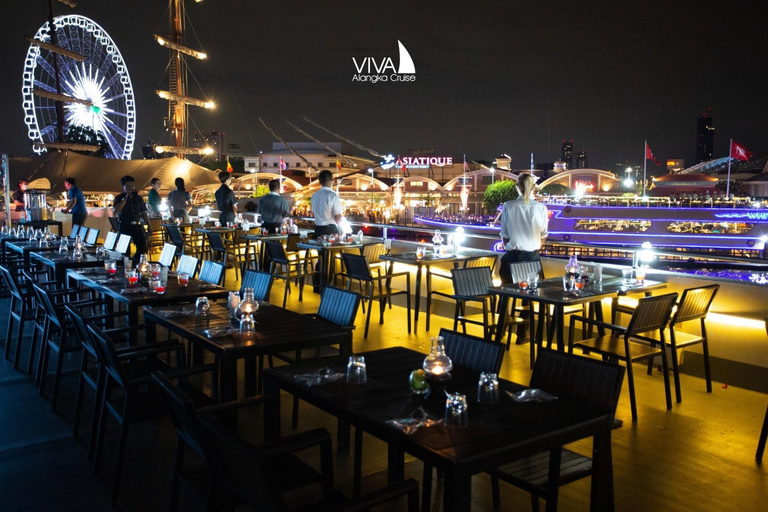 Bangkok : Dîner-croisière Viva Alangka Chao PhrayaProgramme de croisière au coucher du soleil à ICONSIAM Pier 4