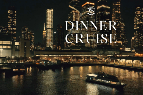 NYC: Gourmet Dinner Cruise with Live Music Window Table 5-Course Dinner