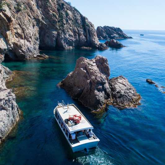 Barcellona: Tour in barca di Tossa de Mar con visita alle grotte