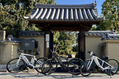 Temple Horyuji, classé au patrimoine mondial : Excursion en E-bike à Ikaruga, Nara