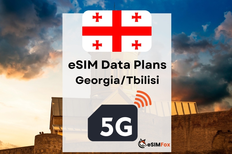 Tbilisi: eSIM Internet Data Plan for Georgia UK 4G/5G Tbilisi 10GB 30Days