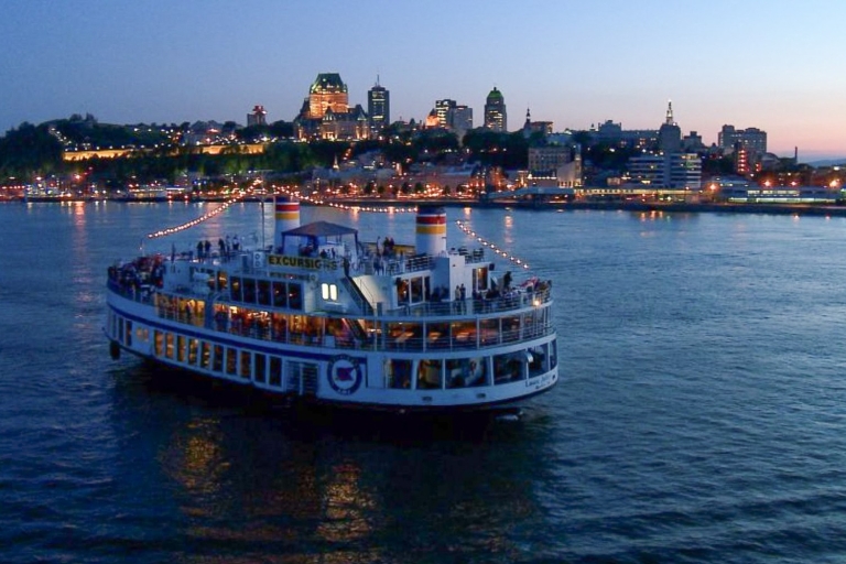Québec: crucero nocturno con entretenimiento en vivo