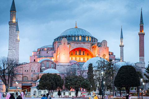 Tour della Basilica di Santa Sofia e della Moschea Blu + Basilica Cisterna opzionaleHagia Sophia, Moschea Blu + Cisterna Basilica e tutti i biglietti