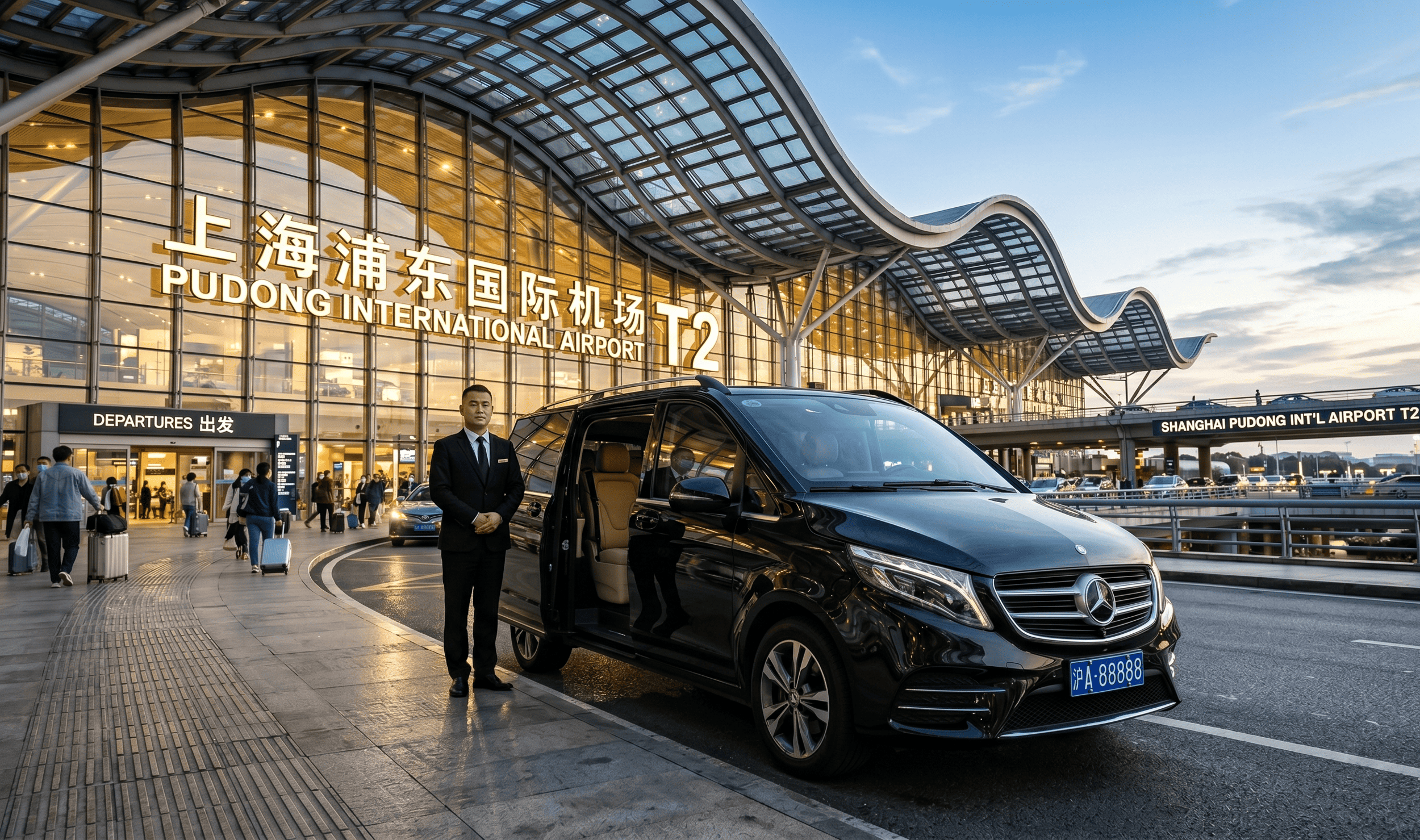 Privater Transfer vom Flughafen Pudong PVG nach/ab Shanghai