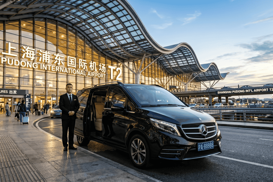 Privater Transfer vom Flughafen Pudong PVG nach/ab Shanghai. Foto: GetYourGuide