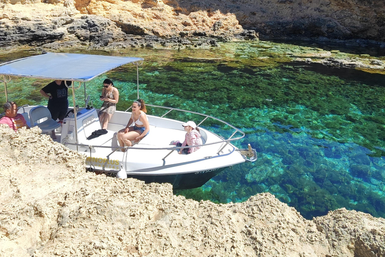 MALTA Gozo CominoCaves Crystal/BlueLagoon Prywatne wycieczki łodzią