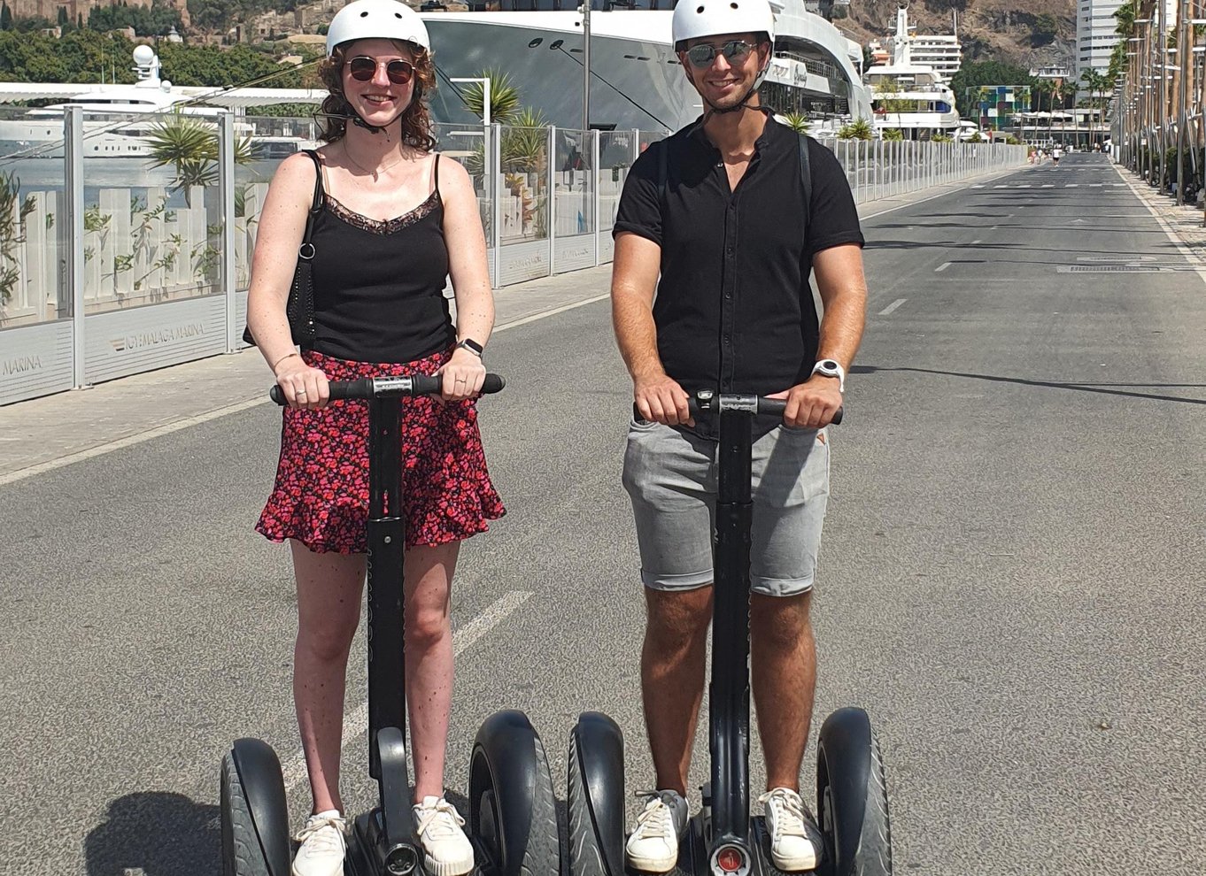 Málaga: Segway-tur til Gibralfaro, havnen og tyrefægterarenaen
