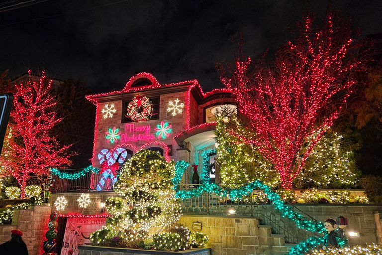 New York: Dyker Heights Christmas Lights Guided Walking Tour Dyker Heights Christmas Tour+transfer from Times Square