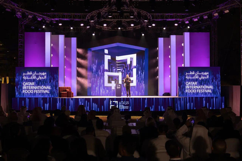 Doha: Fireworks Drone Show at International Food Festival