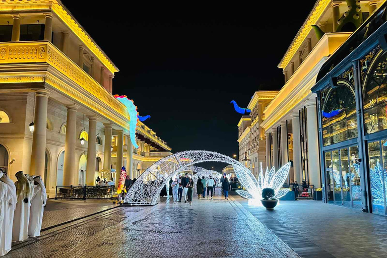 Stadsutflykt i Doha och åktur med traditionell Dhow-båt i träStadsutflykt i Doha och båtresa med traditionell Dhow i trä