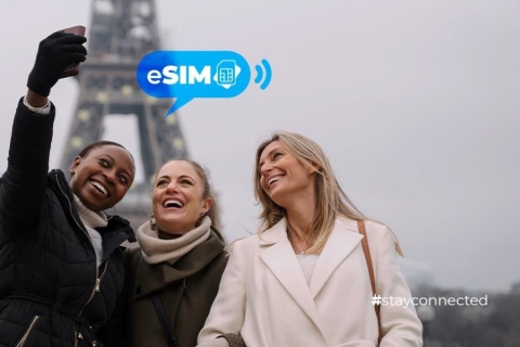 Nice & Frankrijk: Onbeperkt EU-internet met eSIM Mobiele Data5 Dagen: Onbeperkt Nice & EU internet met eSIM mobiele data