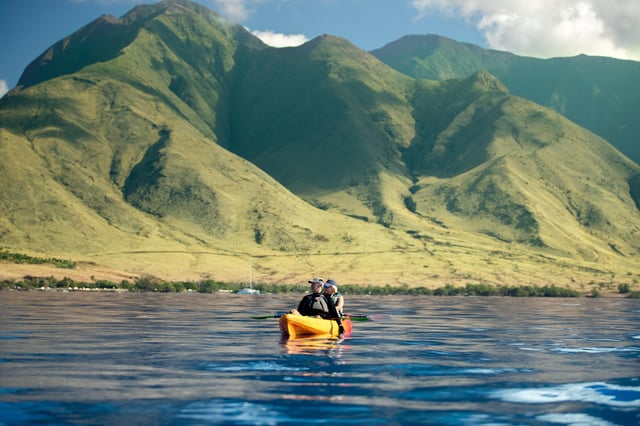 Turtle Town - Kajak- und Schnorcheltour bei Sonnenuntergang: Wailea