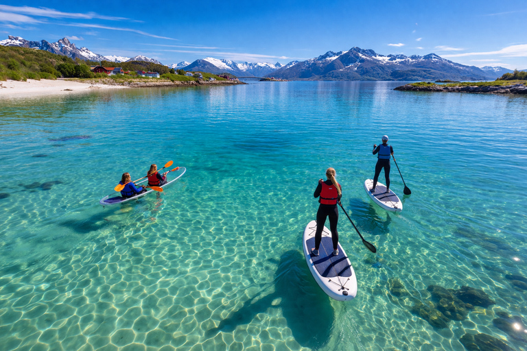 Tromso: Sommaroy Standup Paddleboarding Tromso: Stand-up paddling and salmon picnic on Sommaroy