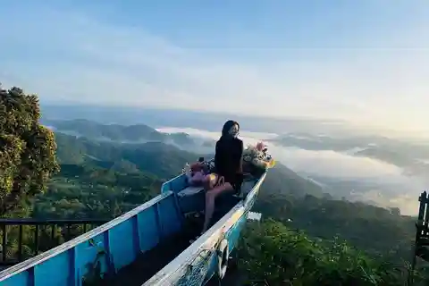 DaLat: Sonnenaufgang, Wolken, friedliche Morgenstunden von 4:00 bis 10:00 Uhr