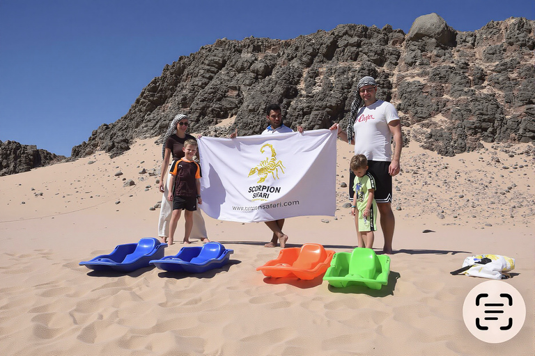 Hurghada: Mount Shaib El Banat Tour with Sandboarding Sand boarding and hiking & camel ride