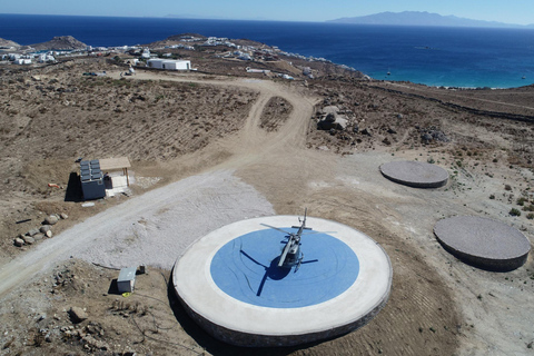 Santorini Shared Helicopter Flight on Bell 206