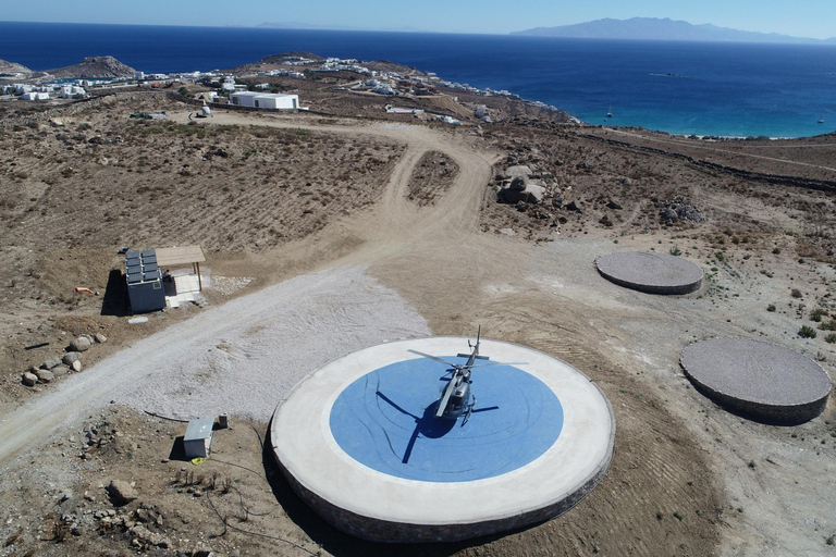 Santorini Shared Helicopter Flight on Bell 206