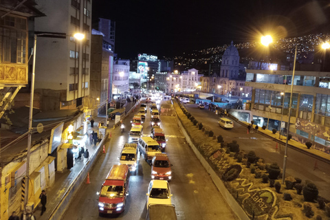 La Paz: Tour noturno com passeio de teleférico