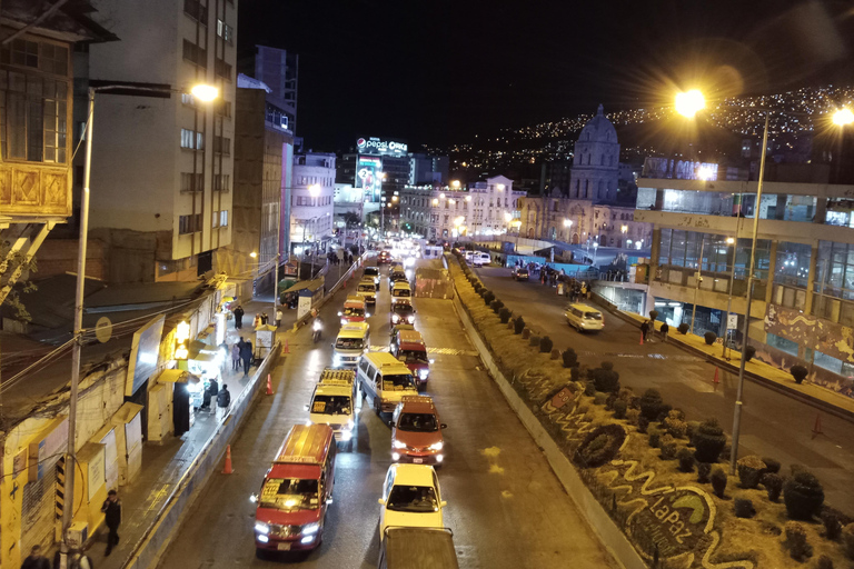 La Paz: Tour noturno com passeio de teleférico