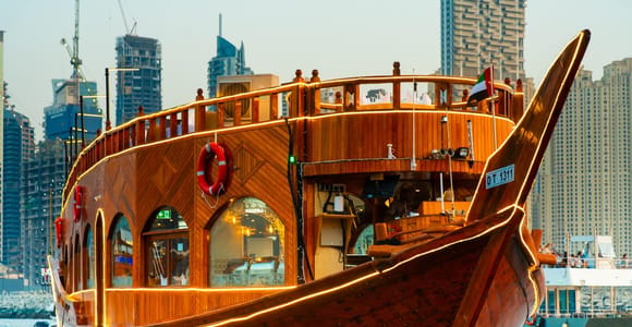 Dhow Cruise Dubai Marina With Buffet Dinner & Live Shows