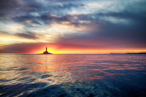 Medulin: 3h Ultra ALL-INCLUSIVE Sunset Dolphin Boat trip 3hours Dolphin Sunset watching with drinks+dinner sandraboat