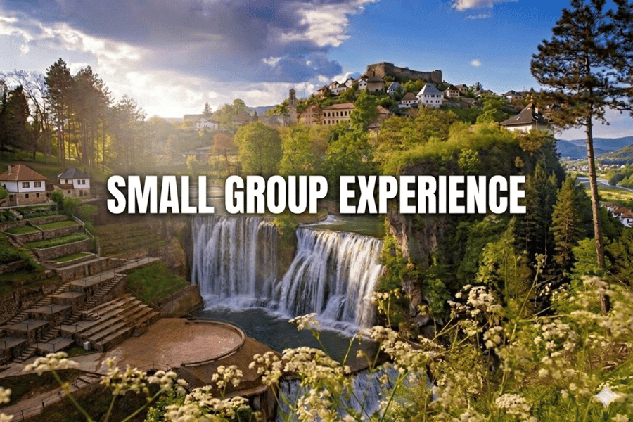 Von Sarajevo aus: Jajce, Travnik, Pliva See, & Wassermühlen Tour. Foto: GetYourGuide Von Sarajevo aus: Jajce, Travnik, Pliva See, & Wassermühlen Tour. Foto: GetYourGuide