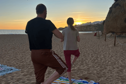 Albufeira: Sunset Yoga on the beach